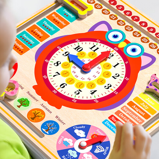 LDVEP Montessori Enseñanza SIDA Calendario infantil El clima Cognitivo Junta Cognitiva Fecha de conocimiento y tiempo Juguetes de rompecabezas de 3 a 6 años Junta cognitiva del clima