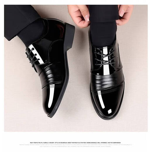Nanbomaru wahrer weicher Leder -Herrenschuhe Casual 9921 Hellschwarz Innere Höhe 38