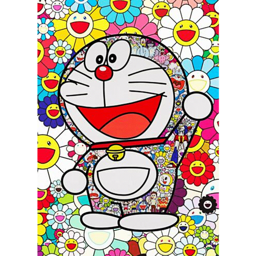 Sanwei Death NYC autographed limited edition Doraemon decorative painting birthday gift