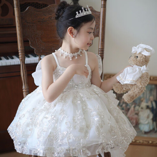G.DUCKKIDS童装洛丽塔公主裙女童连衣裙夏季新款生日礼服蓬蓬裙儿童爱莎裙子 6628八音盒裙子aiososk 100 尺码2~3岁【 90-100cm】