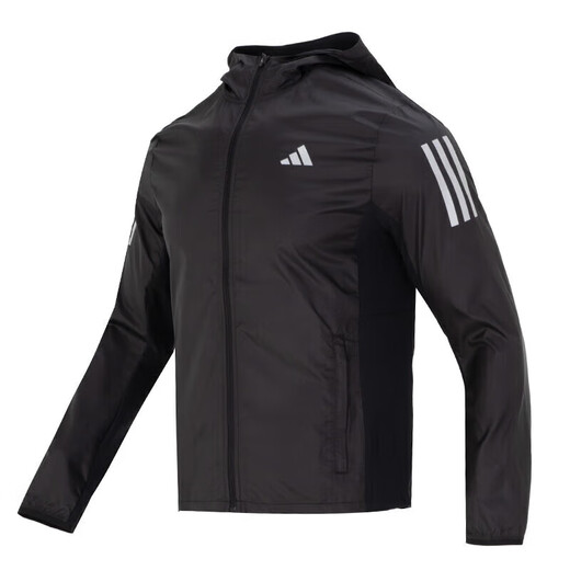 Adidas Jacke Herren- und Damenbekleidung 2025 Sommer Neuer Sport und Freizeitausbildungsanzug Vielseitiger gewebter Sonnenschutz Top Kapuze HZ4523 empfohlen, eine größere 2xl zu nehmen