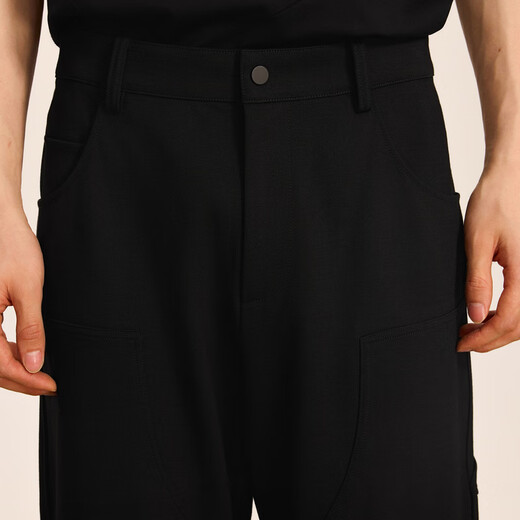 Sketch men's clothing 2024 autumn new product straight pants casual trousers loose 9O8E12210 001 black M