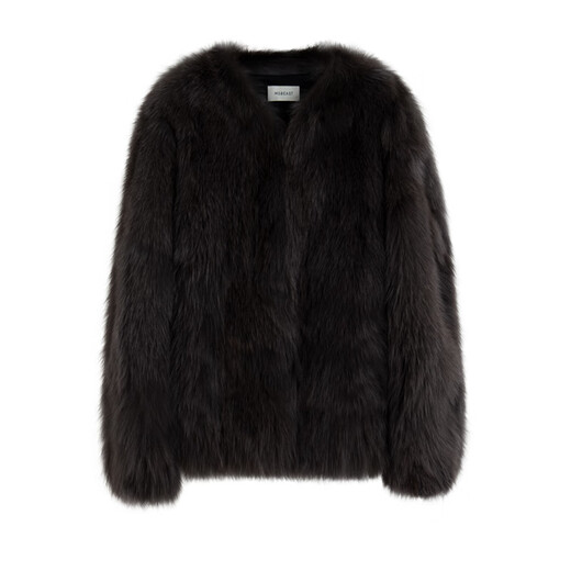 MSBEAST MISS BEAST IMPORTÉ FINLANDE FOX KANMAO TRIANGLE COLLAR MOTE FURS HIVER Femme | Waviva North Island Deep Carbon Grey L