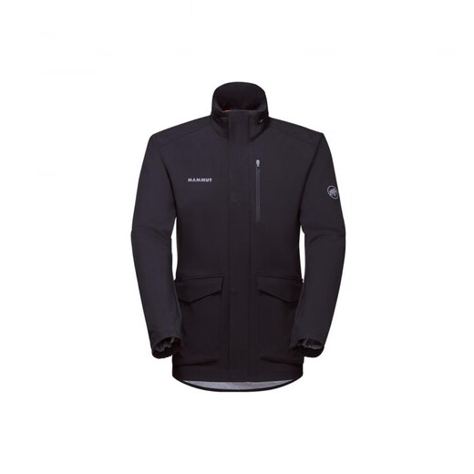 MammuT (MAMMUT) casual stand collar long sleeve zipper waterproof jacket jacket men and women same black necklace black + necklace M