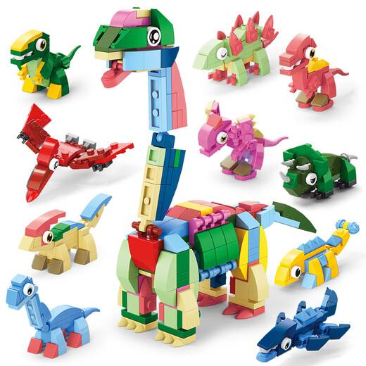 Shang Yun assembled model Jurassic dinosaur Lego building blocks 6-12 years old children's toy boy birthday gift 8-12 years old