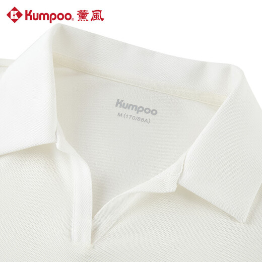 薰风（KUMPOO）羽毛球服女款透气速干运动短袖比赛训练服T恤K241W-1096 白色 M