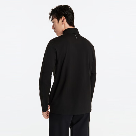 JOEONE Shopping mall same model, thermal storage and warmth, long-sleeved T-shirt for men, autumn and winter stretchy comfortable inner top, slim fit+black+JT1D57627 L 175/96A(50)