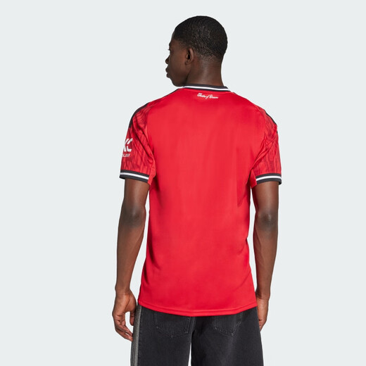adidas men's football series MUFC H JSY short-sleeved JI7428 red M