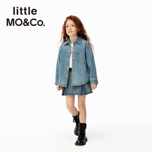 Little MO&Co. Tom and Jerry joint series little moco children's clothing 25 autumn clothing for boys and girls cool antibacterial denim shirt