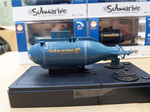 Mini de seis canales Control remoto Submarino Modelo de juguete de agua para niños Submarino nuclear Pescado de agua Juega de agua Boy Boy de control remoto de cuatro vías Green 588 Estándar + Batería de control remoto + Herramienta