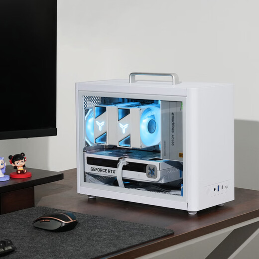 Renaissance ASUS I5 14600KF/RTX5060TI/12490F pure white high-end mini ITX portable desktop assembly computer host e-sports game live broadcast design DIY complete machine with six丨14600KF丨RTX5060TI 16G