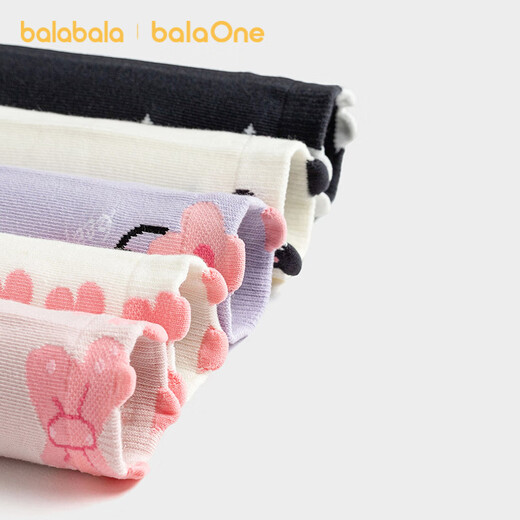 Bala BalaOne socks autumn and winter women's cotton socks children's baby middle and large children's sweet socks five pairs 208925172004