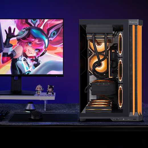 Inzhong Super Ice Dragon AMD R7 9700X/9800X3D/5070/5070Ti/5080/5090D host assembly computer desktop complete machine Delta Operation with five R7 9800X3D+RTX5080 Ice Dragon