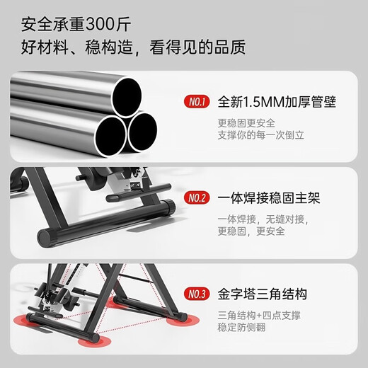 Gumuni home inverted stand-up machine inverted hanging artifact indoor multifunctional fitness equipment inverted stretch lumbar traction machine blue black - basic model