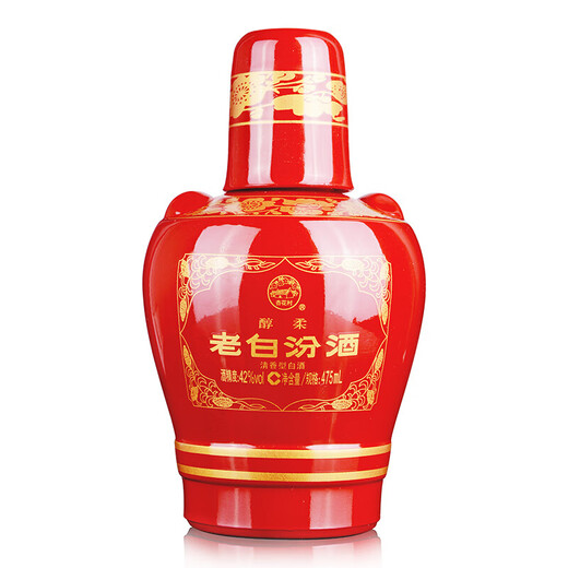 Fenjiu laobai fen melon fen fen fen licor fragante 42 grados 475ml*6 botellas de caja entera banquete de boda regalos
