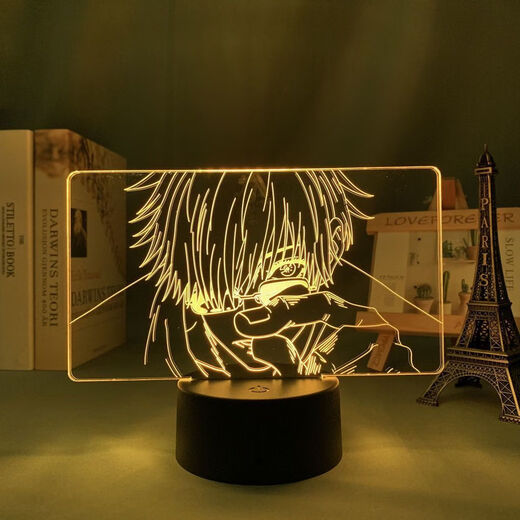 
Other homes go back to Wujou 3D night light figure animation peripheral desktop ornaments dormitory to send students' day gift ideas 9227 Wujou-6 16 color remote control charging model [gift box]