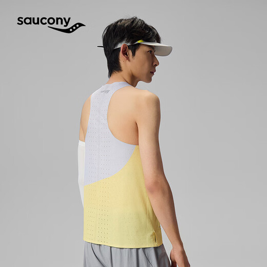 Saucony索康尼运动背心男专业跑步运动训练背心吸湿速干轻巧透气