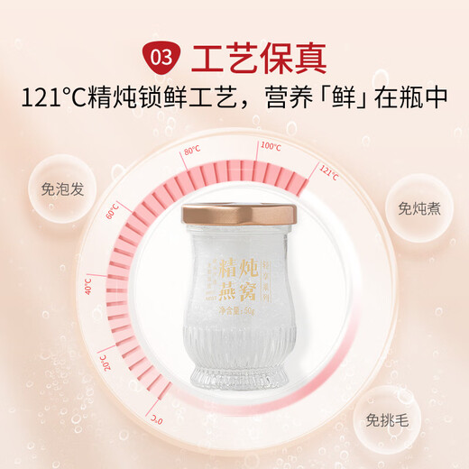 方家铺子即食燕窝礼盒50g×15瓶 燕窝即食可溯源 送礼父母孕妇生日礼物