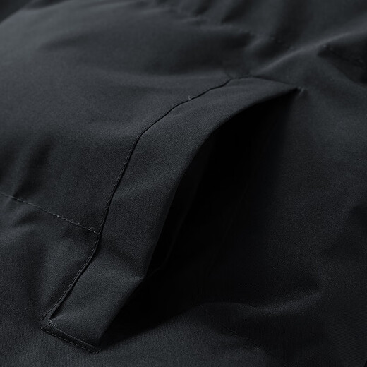 Woodpecker (TUCANO) cotton jacket for men, windproof stand collar, warm and comfortable cotton jacket, fashionable and versatile cotton jacket top for men, black 2XL