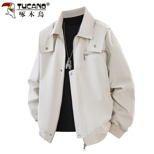 
Woodpecker (TUCANO) jacket men's jacket men's spring and autumn outdoor lapel American retro loose trendy workwear men's burgundy XL