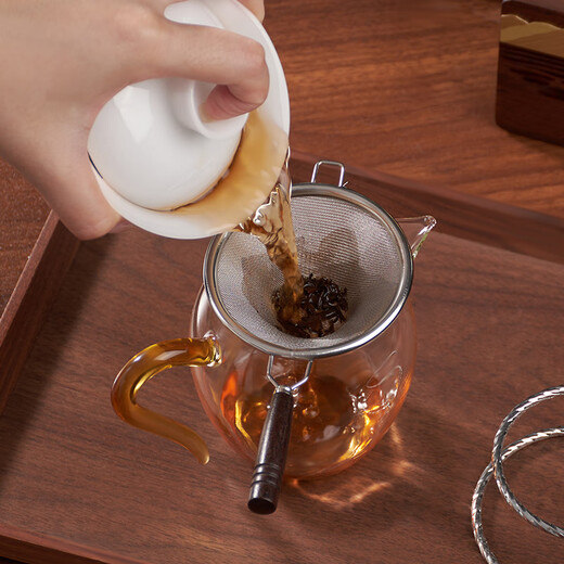 CHAHUANGZI (CHAHUANGZI) fair cup glass tea divider heat-resistant tea cup male cup high-end Kung Fu tea set teapot filter teapot yellow handle fair cup