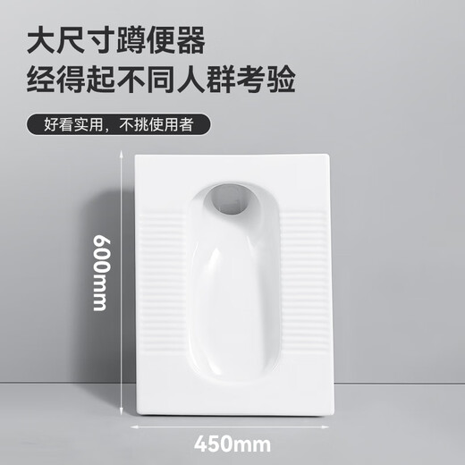 
Gongfan splash-proof squat toilet set household with water tank squat toilet squat toilet toilet odorproof with water storage bend bathroom G01 with bend rear row squat + 831 tissue box water tank