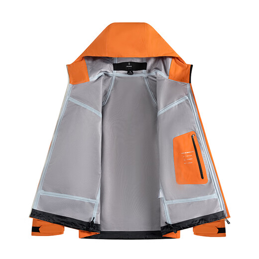 
Kaileshi Mint Soft Shell Jacket Jacket Same Model for Men and Women Sports Outdoor Mountaineering and Hiking Windproof Waterproof Breathable 6199 Danxia Orange S (160-165cm/90-115Jin [Jin equals 0.5 kg])