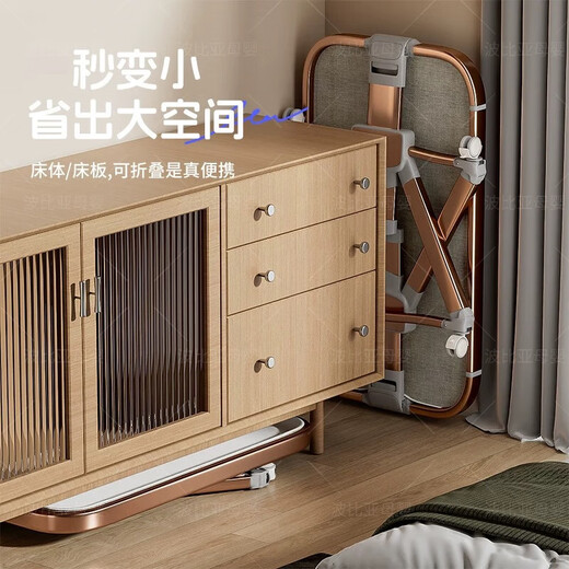 霍约斯德国高端铝合金婴儿床可移动便携式摇篮床可折叠多功能bb床新生儿 高碳钢灰+记忆棉垫+储物篮+蚊帐+尿布台 其他_组装_框架结构