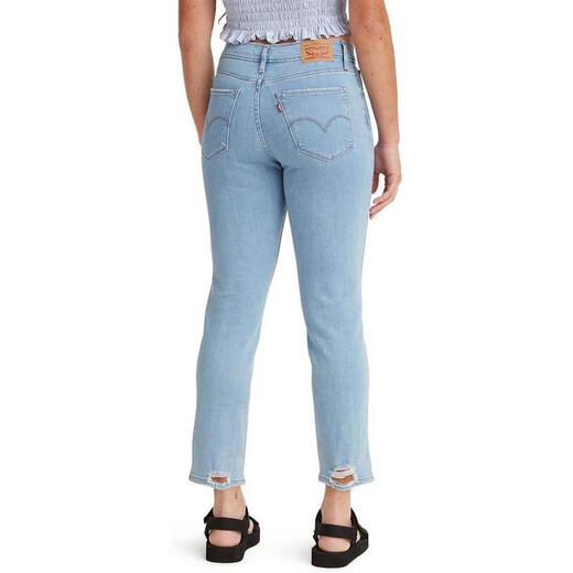 Levis Frauen der Frauen 724 hoch taillierter Jeans mit geradlinigem Bein bequemer Stretch-Slimmsmodische Gelegenheitshose Frauenhose Tribeca Story-Medium in einer Größe 32 regulär