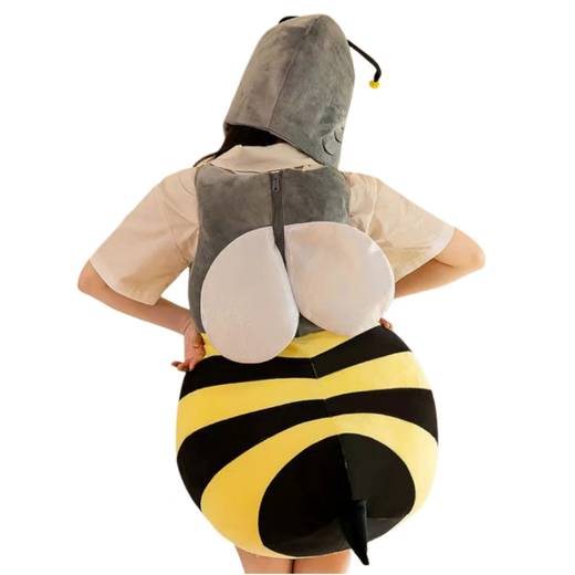 Wei Jie Little Bee Doll Cos Costume Internet Celebrity Creative Shark Bee Doll Costume Shark Wearable Performance for Adults and Children Children's Style (80cm-140cm)