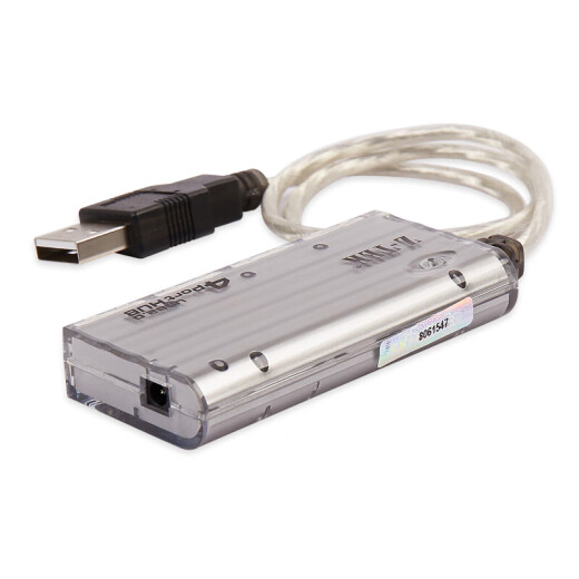 力特usb2.0分线器4口高速扩展器多口hub集线器带电源ZK033A ZE695[无电源] 0.5m
