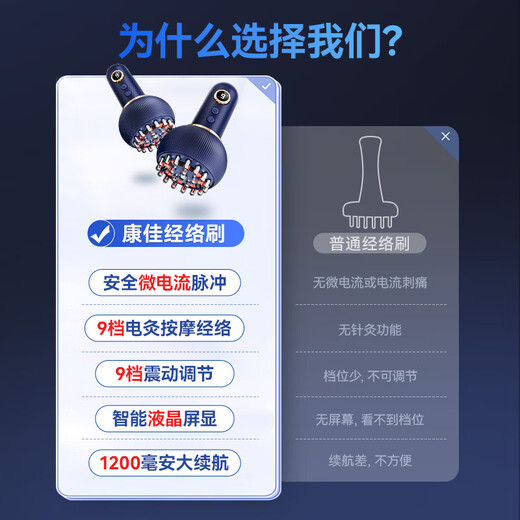 KONKA electric meridian brush and abdominal kneading instrument, meridian dredging and massage instrument, abdominal weight loss brush, belly, cervical spine, shoulder, neck, waist, whole body, universal fat-burning hot compress brush with pulse, birthday gift