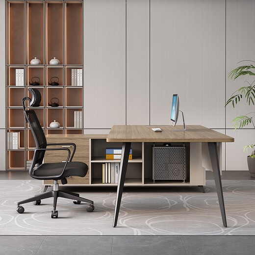 Semphia Boss Desk Simple Modern Supervisor Desk Office Furniture Manager Office Leader Desk and Chair Combination 1.8 Meters