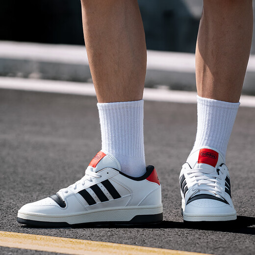 阿迪达斯 （adidas）男鞋 2025夏季新款 HOOPS 3.0 滑板运动鞋 低帮板鞋 休闲鞋 KK1283/BREAK START 40.5
