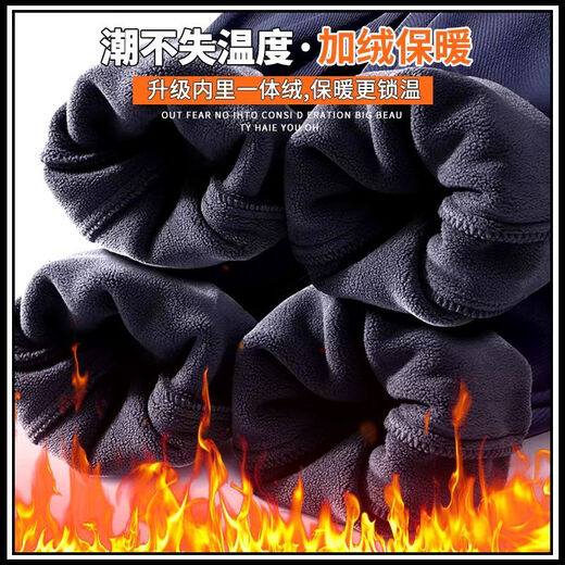 Heavy velvet sweatpants men's casual pants winter 2024 new loose harem leggings sweatpants autumn and winter thick gray velvet winter warmth M 100-115Jin Jin equals 0.5 kg