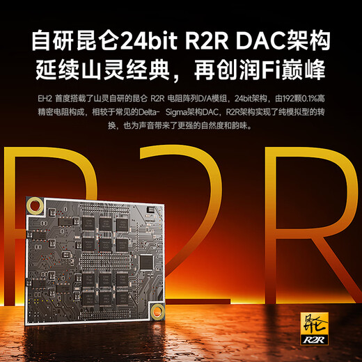 SHANLING EH2 desktop decoding amp HiFi player pre-decoding all-in-one DSD hard decoding 4.4 balanced decoding amp EH2 silver + adapter