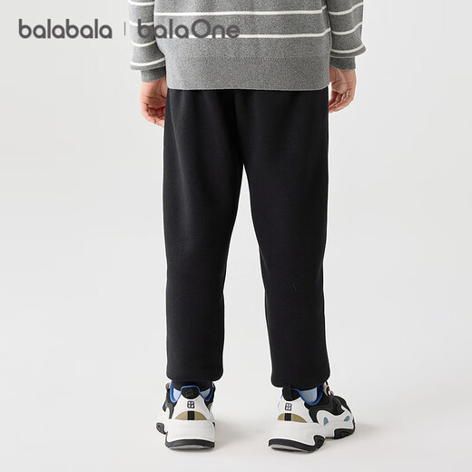 巴拉巴拉儿童长裤男童女童加厚加绒裤子2025冬装亲子百搭休闲209425108203
