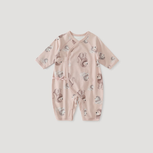 Bali Piggy Newborn Baby Clothes Category A Pure Cotton Autumn Jumpsuit Four Seasons Newborn Pajamas Baby Harness Spring and Autumn Style Lion Paradise 73cm