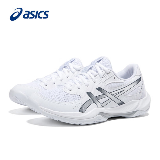 ASICS badminton shoes for men and women GEL-ROCKET 12 official flagship 2025 new professional training shoes white 40
