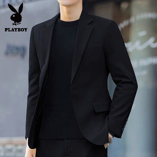 Playboy (Playboy) Herren -Kaffeeanzug Frühling und Herbst Schlanker und gutaussehender lässiger Anzug Jacke koreanische Hochzeitsstil Top Brown [Single Piece] Hochqualität höher als die Qualität von Peers