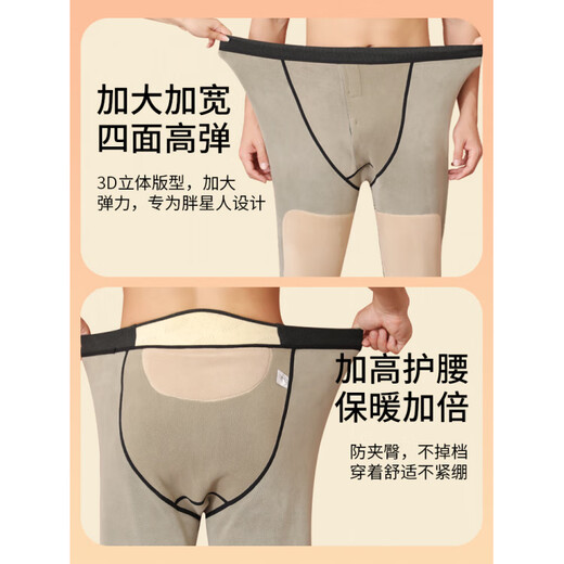 MiiOW Plus Size Plus Size Warm Pants Men's German Velvet Heating Loose Legs Northeastern Subzero Thick Coldproof Cotton Long Long Men Medium Thick No Knee Pads 440g - Dark Gray Cold Resistance - 5~5 C XL 100-120Jin Jin is equal to 0.5kg /160-170c