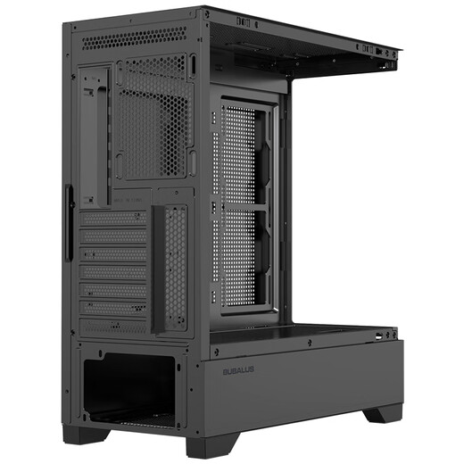 大水牛（BUBALUS）玄之境黑色 无立柱海景房电脑主机箱（支持ATX主板/360水冷位/钢化玻璃/长显卡/垂直风道）