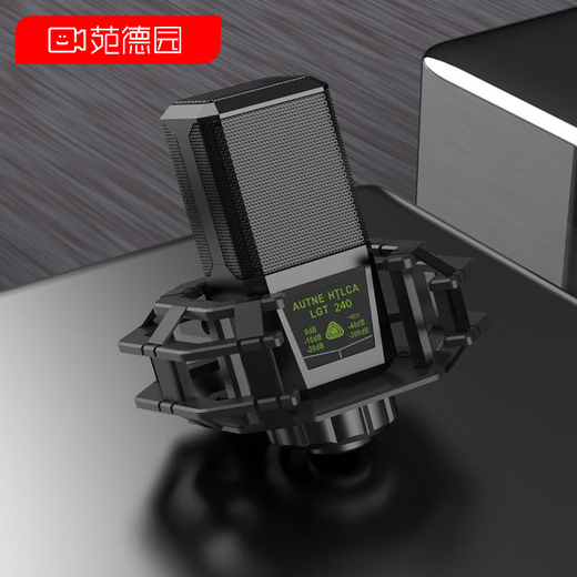 Delijia condenser microphone professional microphone recording studio live broadcast equipment sound card set universal for mobile phones and computers standard square microphone standard + cantilever bracket