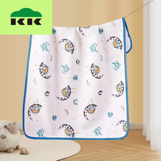 Kocotree透气可洗隔尿垫婴儿童大号防水垫新生儿用品尿布垫姨妈月经垫 太空小熊A类纯棉+防水 50*70cm一条