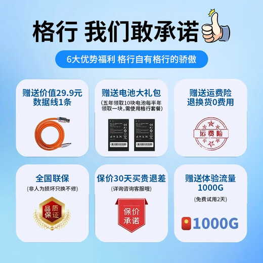 Gexing tragbares wifi6, offizielles echtes Xinjiang Yunnan, dediziertes drahtloses Netzwerk, tragbares wifi6, mobile drahtlose Netzwerkkarte, CPE-Router, tragbares wifi6, nicht unbegrenzter Datenverkehr, 2025-Modell, Farbbildschirmversion, Xinjiang-Spezialaufnahmen verfügbar, kostenlose Testversion von China Unicom – kostenloser Datenverkehr