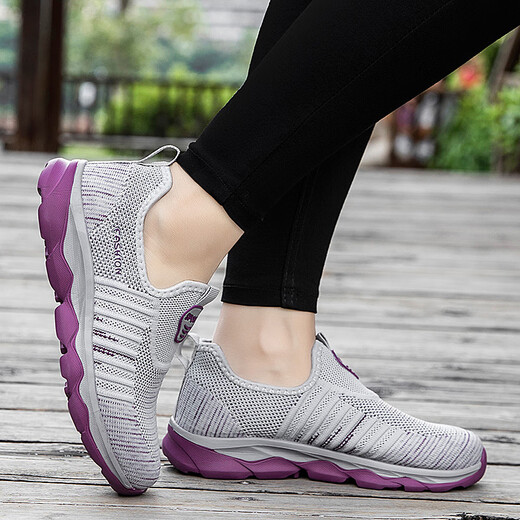 Frühlings- und Sommer Anti-Rutsch weicher alleiniger und älterer Menschen mit mittleren Alters und älteren Menschen, die Schuhe, Wanderschuhe, einen Fuß, Männer und Frauenschuhe, fliegen und atmungsaktive Schuhschuhe mit atmungsaktivem Arbeitskräften 9928 Black 40 Running