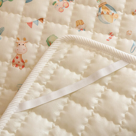 Tangyi double-layer gauze mattress baby small mattress spliced bed soft cushion children's cushion quilt kindergarten sleeping mat toy house 7A_Four Seasons Gaiji speed delivery single mattress 60x135cm