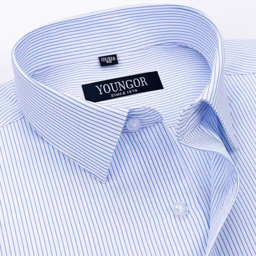 GY Yager pure cotton short-sleeved shirt men's business formal wear casual loose work work clothes without ironing men's shirt DX6636 38