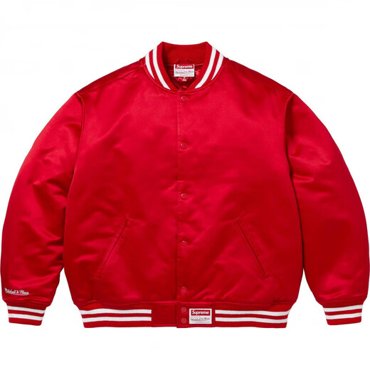 Supreme/MitchellNess joint series FW24 back twill jacket red/Red M
