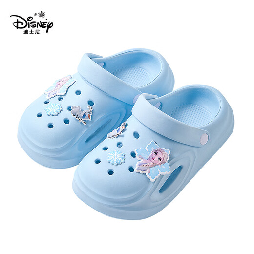 迪士尼（Disney）儿童拖鞋男女童宝宝凉鞋夏季防滑透气小孩洞洞鞋软底踩屎感沙滩鞋